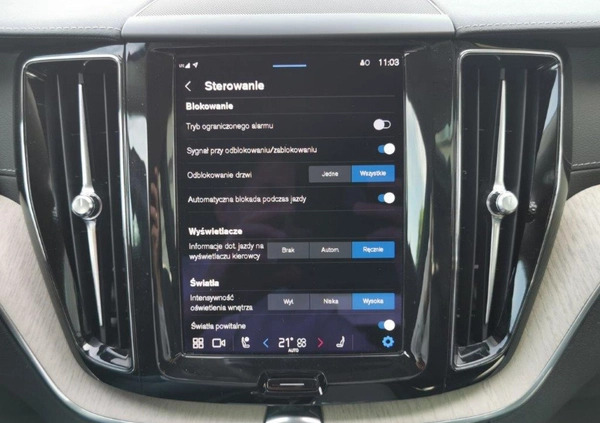Volvo XC 60 cena 209900 przebieg: 53909, rok produkcji 2022 z Bardo małe 596